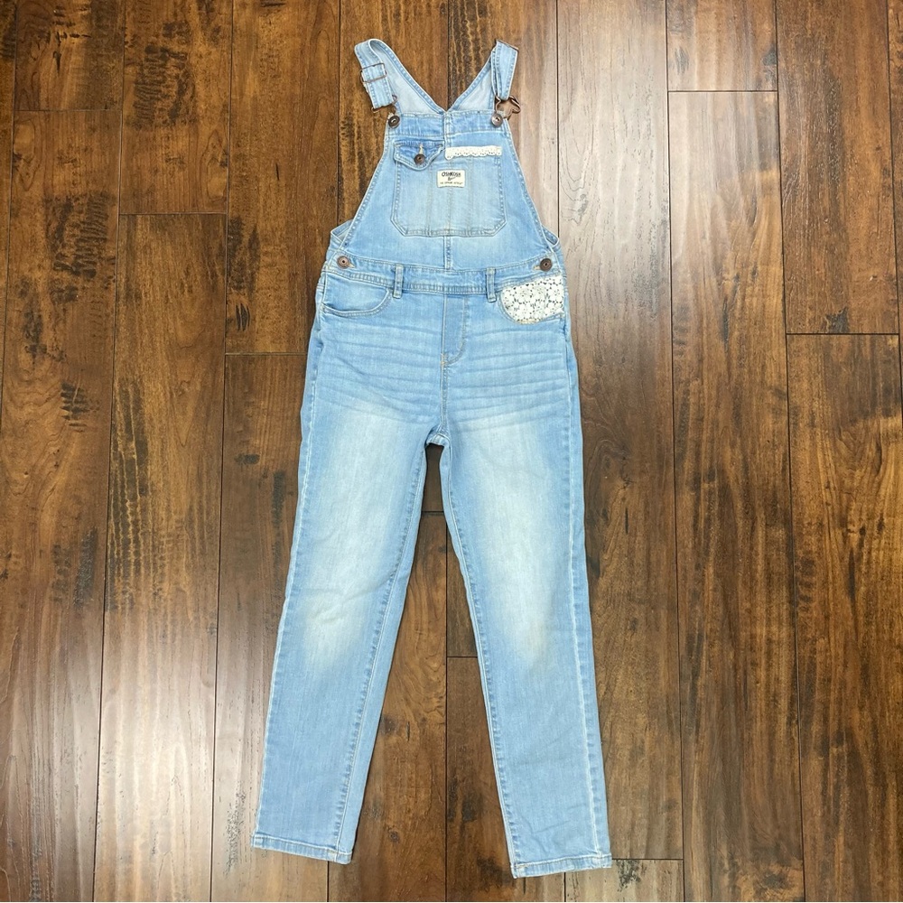 OshKosh B'gosh Light Blue Denim Overalls with Heart Pocket
